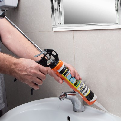 Пистолет для герметика, 310 мл, "полуоткрытый", круглый шток 8 мм, Heavy Duty Sparta Пистолет для герметика, 310 мл, "полуоткрытый", круглый шток 8 мм, Heavy Duty Sparta