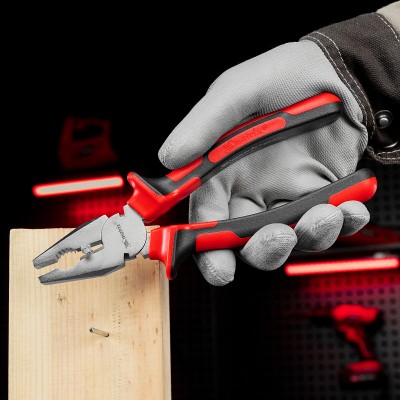 Плоскогубцы Nickel, никелированные 200 мм, двухкомпонентные рукоятки Matrix Плоскогубцы Nickel, никелированные 200 мм, двухкомпонентные рукоятки Matrix