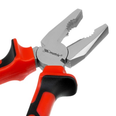 Плоскогубцы Nickel, никелированные 200 мм, двухкомпонентные рукоятки Matrix Плоскогубцы Nickel, никелированные 200 мм, двухкомпонентные рукоятки Matrix