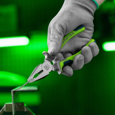 Плоскогубцы комбинированные, 160 мм, фосфатирование, трехкомпонентные рукоятки Сибртех