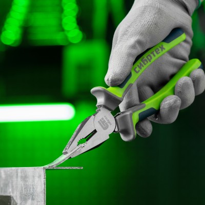 Плоскогубцы комбинированные, 200 мм, фосфатирование, трехкомпонентные рукоятки Сибртех