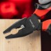 Плоскогубцы комбинированные Black Nickel, 200 мм, двухкомпонентные рукоятки Matrix