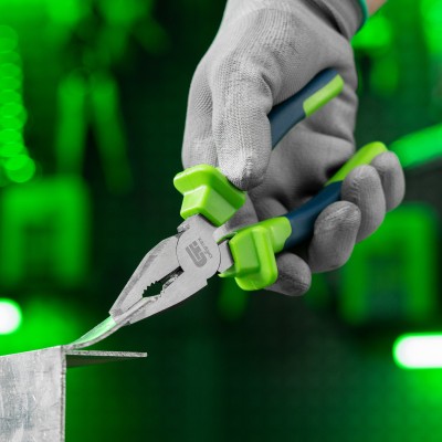 Плоскогубцы комбинированные, 180 мм, двухкомпонентные рукоятки Сибртех