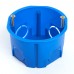 Подрозетник 68*45мм STEKKER EBX20-01-2 для сплошных стен, синий (без инд. стикера) 39854