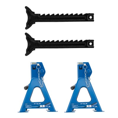 Подставки под автомобиль регулируемые, 2 т, H подъема 280-420 мм, 2 шт, Stels