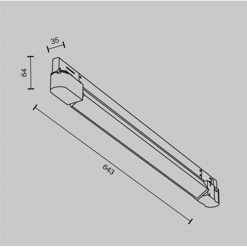 Трековый светильник Technical TR196-3-20W2.7K-B