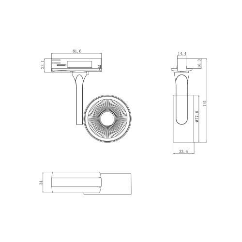 Трековый светильник Technical TR024-1-10W3K