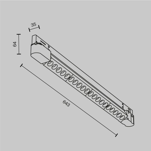 Трековый светильник Technical TR195-3-20W4K-M-B