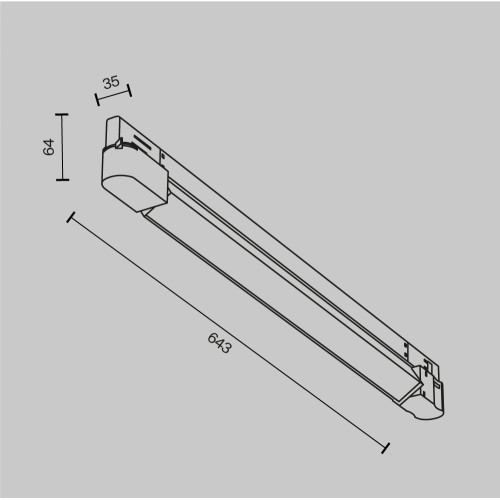 Трековый светильник Technical TR196-3-20W2.7K-W