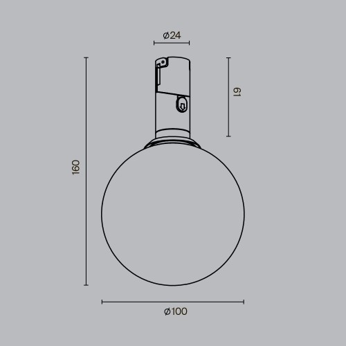 Трековый светильник Technical TR208-1-5W3K-B