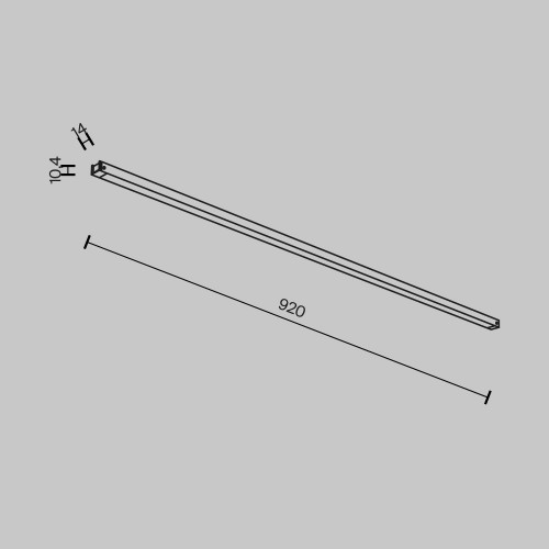 Трековый светильник Technical TR173-1-24WTW-B