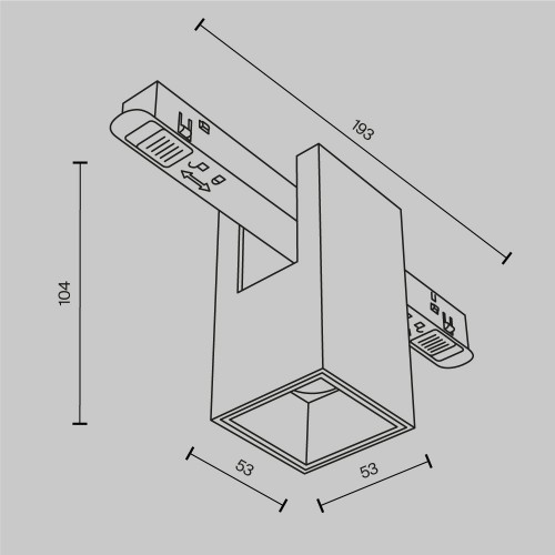 Трековый светильник Technical TR121-2-7W3K-B