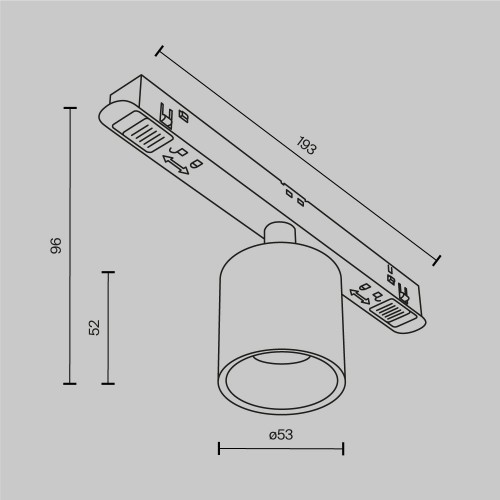 Трековый светильник Technical TR132-2-7W4K-W