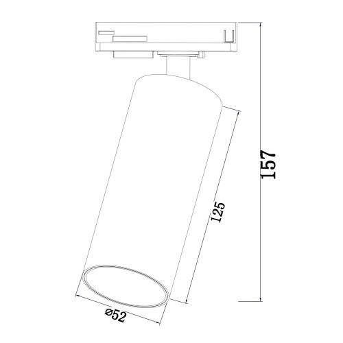 Трековый светильник Technical TR021-1-12W3K