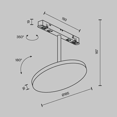 Трековый светильник Technical TR131-4-15W-DS-B