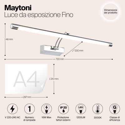 Подсветка Maytoni MIR003WL-L16CH