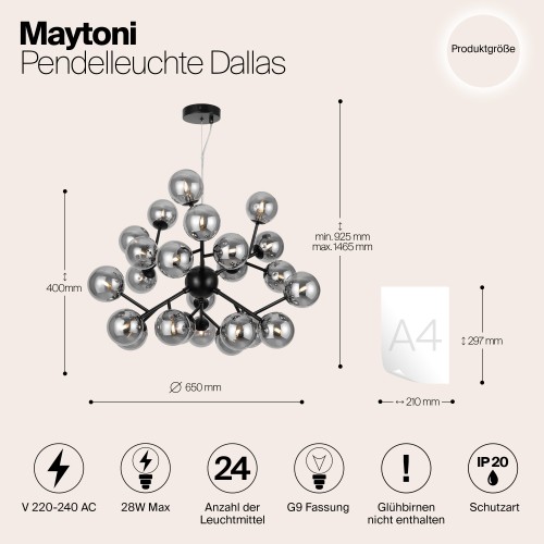 Подвесной светильник Maytoni MOD545PL-24B