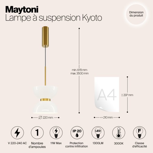 Подвесной светильник Maytoni MOD178PL-L11G3K