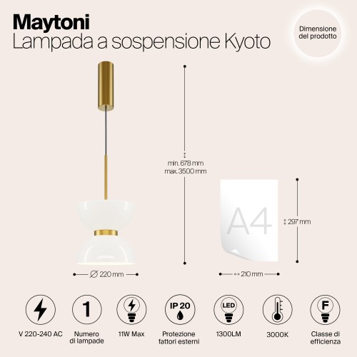 Подвесной светильник Maytoni MOD178PL-L11G3K