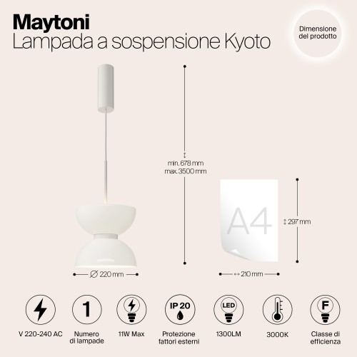 Подвесной светильник Maytoni MOD178PL-L11W3K