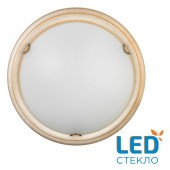 7605/BL SNOK SN Светильник стекло/белое/кремовый/бронза LED 24Вт 4000K D360 IP20 PROVENCE