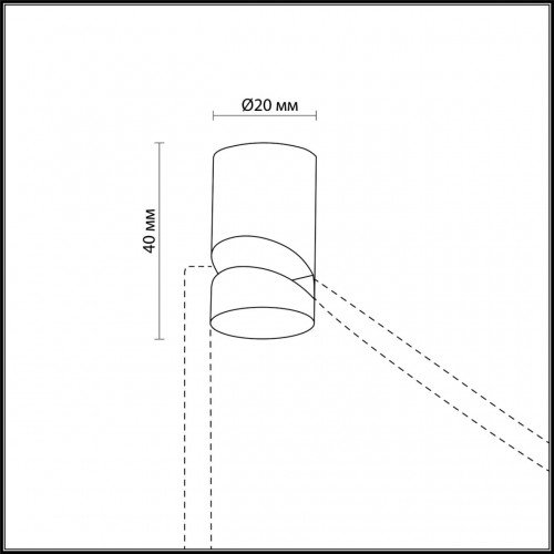 3897/H L-VISION ODL20 43 хром/металл дополн. крепление LUCAS (1 штука в коробке) Odeon Light