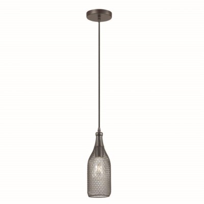 3353/1 PENDANT ODL17 496 черный Подвес E27 60W 220V BOTTLE