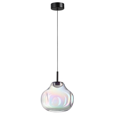 5097/4LB PENDANT ODL25 421 черный/бензиновый/металл/стекло Подвес LED 4W 4000K 388Лм VASO