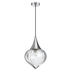 4949/1 PENDANT ODL22 241 хром/прозрачный/стекло Подвес E27 1*60W KESTA Odeon Light