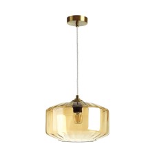 4747/1 PENDANT ODL21 365 янтарный/бронзовый Подвес E27 60W BINGA Odeon Light