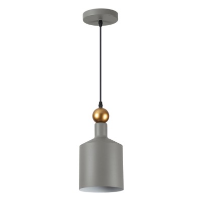 4086/1 PENDANT ODL19 495 серый/золотой Подвес Е27 1*40W 220V BOLLI