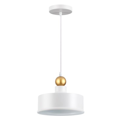 4090/1 PENDANT ODL19 495 белый/золотой Подвес Е27 1*40W BOLLI