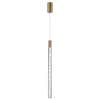 4369/5L HIGHTECH ODL23 267 полированное золото/акрил с пузырьками Подвесной св-к IP20 LED 4W 200Лм 3000K SPARKY