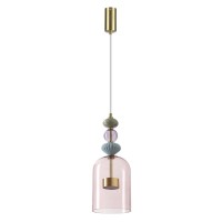 5045/12L L-VISION ODL24 430 античн.бронза/розовый/металл/стекло/керамика Подвес LED 12W 4000К 1400Лм PALLETA