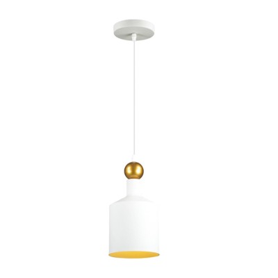 4087/1 PENDANT ODL19 495 белый/золотой Подвес Е27 1*40W 220V BOLLI