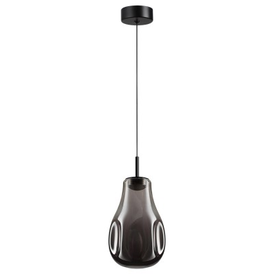 5098/4LC PENDANT ODL25 423 черный/дымчатый/металл/стекло Подвес LED 4W 4000K 388Лм NAVE