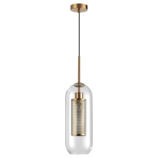 4940/1 PENDANT ODL22 335 античн.бронза/металл/прозрачный/стекло Подвес E27 1*40W CLOCKY Odeon Light