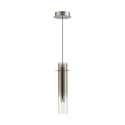 5062/5LA PENDANT ODL24 453 серебристый/дымчатый/металл/стекло Подвес LED 5W 3000K SHINY