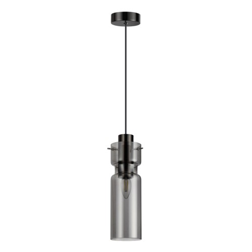 5057/1 PENDANT ODL24 323 черный/дымчатый/металл/стекло Подвес E27 1*40W SCROW Odeon Light