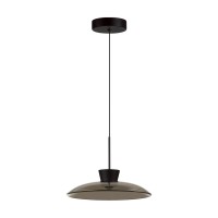 5055/9L L-VISION ODL24 457 черный/дымчатый/металл/стекло Подвес LED 9W 3000К SAUCER