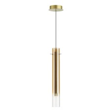 5061/5LB PENDANT ODL24 317 золотой/янтарный/металл/стекло Подвес LED 4W 3000K SHINY Odeon Light