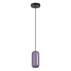 5053/1 PENDANT ODL24 311 черный/сиреневый/металл Подвес GU10 LED 4W OVALI Odeon Light