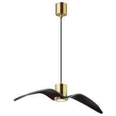 4900/1B PENDANT ODL22 289 чёрный/бронзовый/стекло Подвес GU10 1*5W BIRDS Odeon Light