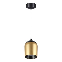 358515 OVER NT21 386 золото Светильник накладной светодиодный, провод 2м IP20 LED 4000K 15W 220V KAMP