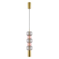 6504/1A SUSPENTIONI LN23 303 бронза, розовый, серый Подвес GU10 50W 220V VERONA