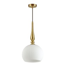 4766/1 PENDANT ODL21 369 белый/бронзовый Подвес E27 60W RUNGA Odeon Light