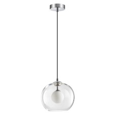 4955/1 PENDANT ODL22 237 хром/ белый/прозрачный/стекло Подвес G9 1*40W LOSTAR Odeon Light