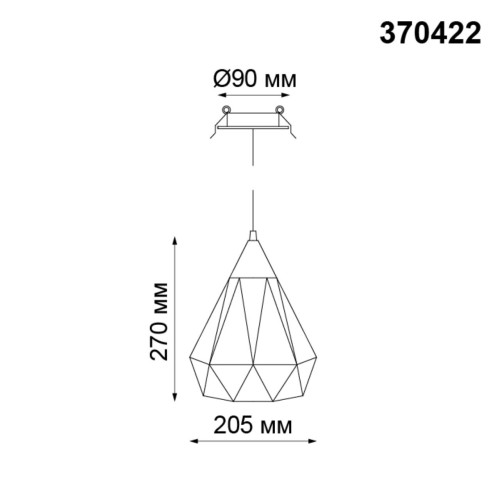 370422 SPOT NT19 314 черный Встраиваемый светильник IP20 E27 50W 220V ZELLE Novotech