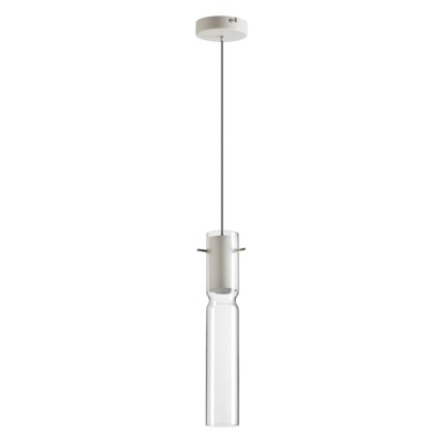 5058/5LB PENDANT ODL24 459 белый/прозрачный/металл/стекло Подвес LED 5W 3000K SCROW