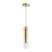 5062/5LB PENDANT ODL24 317 золотой/янтарный/металл/стекло Подвес LED 5W 3000K SHINY